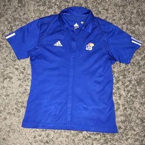 kansas jayhawks adidas team climacool polo (A43)